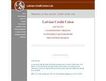 Tablet Screenshot of latviancreditunion.com